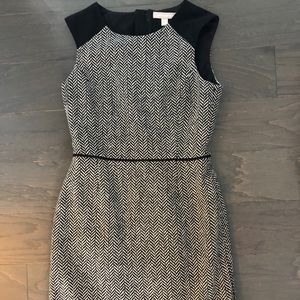 Banana red and white sweater dress
